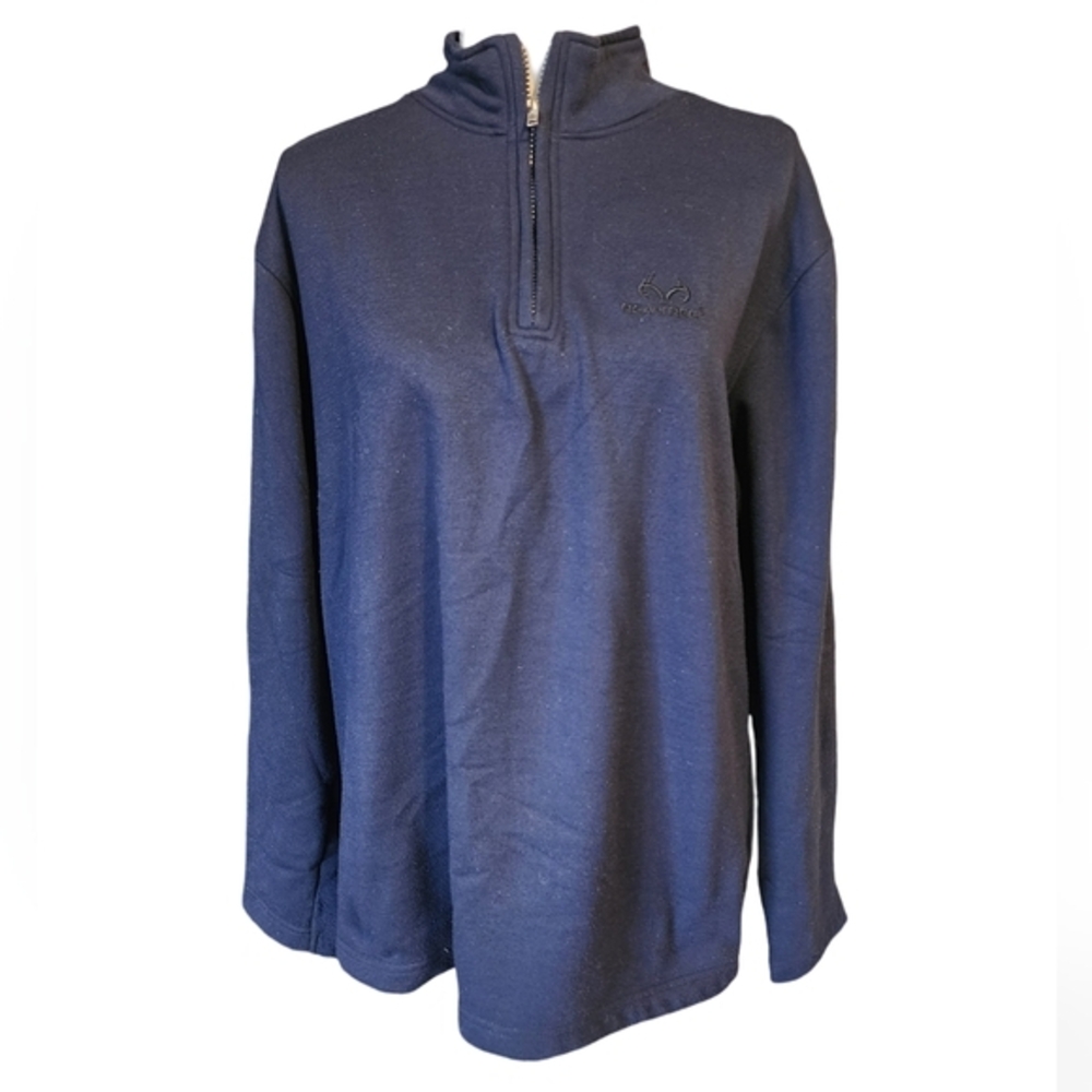 𝅺Realtree navy 1/4 zip pullover‎